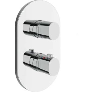 RAVAK Chrome II - Термостатичен смесител за вграждане, за 2 уреда, хром X070455 (X070455)