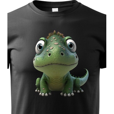 dětské triko dinosaurus černá