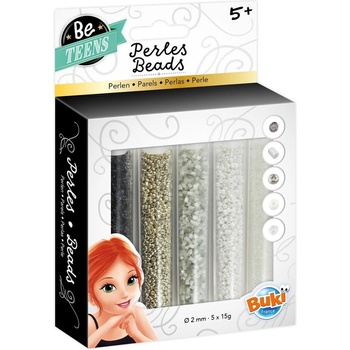 Image 1 of Buki France - Тубички с мъниста - силвер