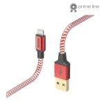 Hama 00201554 КАБЕЛ ЗА ДАННИ СВЕТЛИНА "РЕФЛЕКТИВЕН" 1, 5 м, ЧЕРВЕН (00201554)