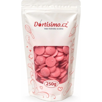 Dortisimo SweetArt růžová poleva s jahodovou příchutí 250 g