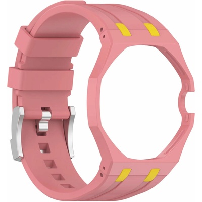 Ricardo Silikonový řemínek pro Swatch Royal Pop růžový