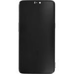  OEM Стъкло и LCD екран за OnePlus 6, оригинален (OEM), черно (19329)