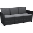 KETER CLAIRE 3 SEATERS SOFA grafit