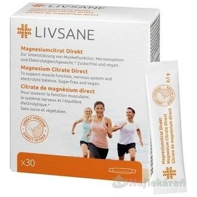 Livsane Magnesium citrát Direct granulát 30 sáčků