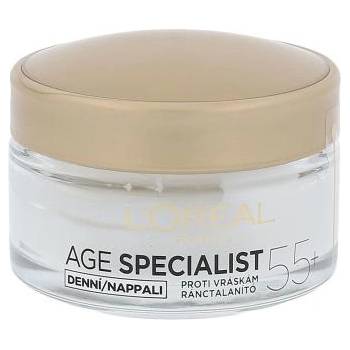 L'Oréal Age Specialist 55+ дневен крем за лице против бръчки 50 ml за жени