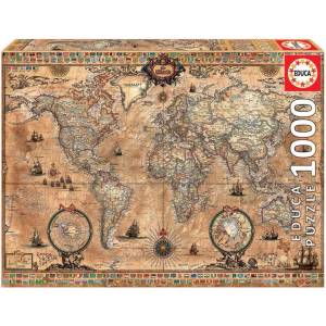 Educa Антична карта на света - пъзел 1000 части (edu15159)