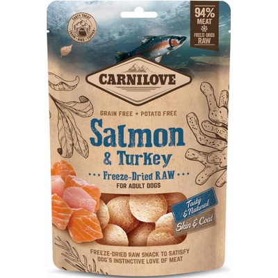 Carnilove Raw Freeze Dried Snacks Salmon&Turkey 60 g