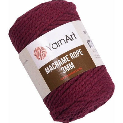 Macrame Rope 3 mm 63 m 781 Dark Pink юта (Macrame Rope 3 mm 781)