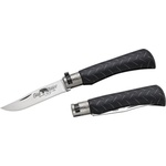  Antonini oldbear 9307/15_nhk / Джобно ножче с острие от неръждаема стомана и черна ламинирана дървена дръжка - черно 60 мм (aec0092)