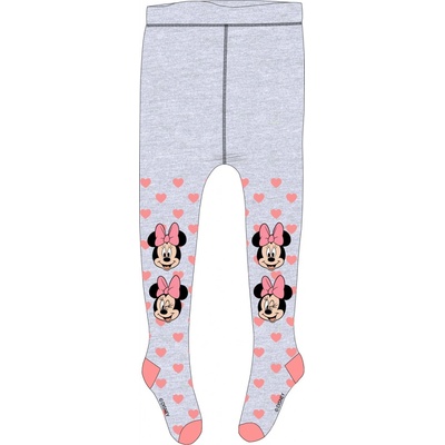 detské pančuchy Minnie Mouse Hearts sivé