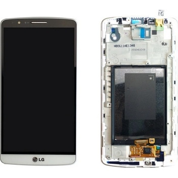 LCD Displej + Dotykové sklo + Rám LG G3 D855