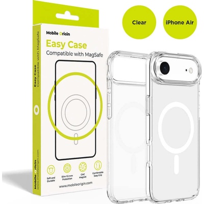 Mobile Origin Хибриден кейс с най-висока степен на защита с MagSafe за iPhone 17 Air - Mobile Origin Easy Hybrid MagSafe Case (прозрачен) (MO-HYCL-IP17A)