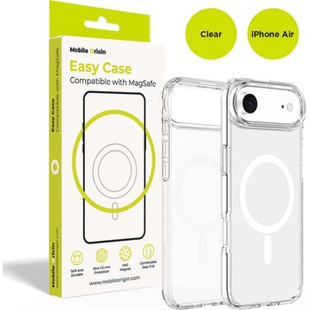 Mobile Origin Хибриден кейс с най-висока степен на защита с MagSafe за iPhone 17 Air - Mobile Origin Easy Hybrid MagSafe Case (прозрачен) (MO-HYCL-IP17A)
