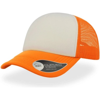 Atlantis Headwear Rapper 5 panelová síťovaná COT-332070z1799 Oranžová fluor