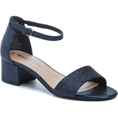 Tamaris 1-28295-42 dámské sandály na podpatku navy glam