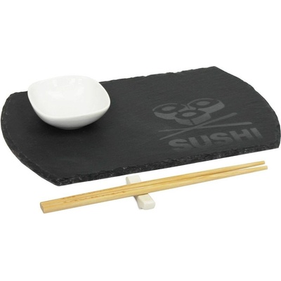 Excellent Sushi set porcelán břidlice bambus sada 4ks KO-210000220