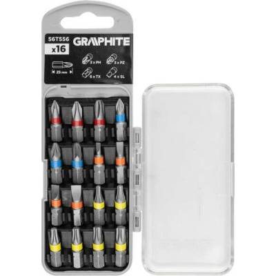 Graphite sada bitů 16ks 25mm 56T556