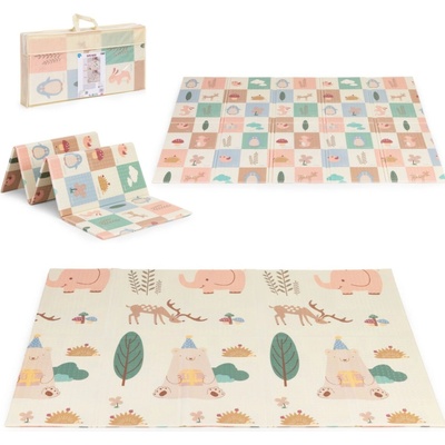 Pěnová podložka pro děti 200x180 cm výuková oboustranná skládací + taška IPLAY – Zbozi.Blesk.cz