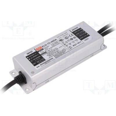 MEAN WELL ELG-75-48DA Napájecí zdroj: spínaný; LED; DALI; 75W; 48VDC; 1,6A; 100÷305VAC