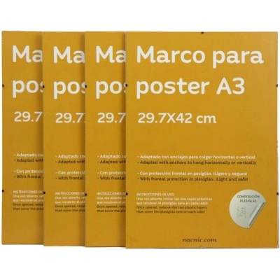 Nacnic Průhledný klip rámeček s motivem 4. září. Průhledné médium na fotografie, plakáty, certifikáty,