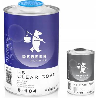 DEBEER 8-104 BEZFAREBNÝ LAK 1,5L SÚPRAVA RÝCHLOSCHNÚCI