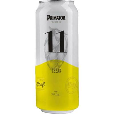 Primátor ležák 11° 0,5 l (plech)