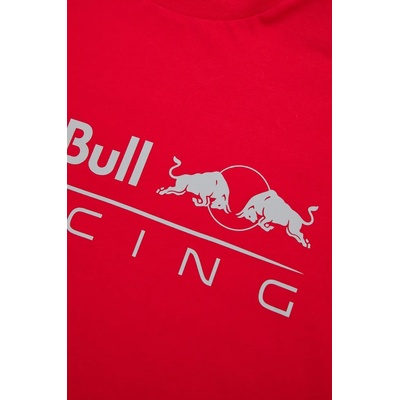 Red Bull Racing x Pepe Jeans Памучна тениска Red Bull Racing x Pepe Jeans в червено с принт RU500005 (RU500005)