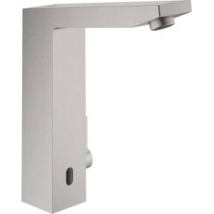 GROHE Eurocube E - Инфрачервен електронен смесител за умивалник със смесител, суперстомана 36441DC0 (36441DC0)