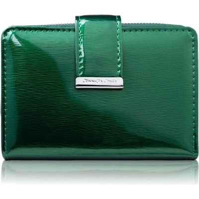 Jennifer Jones Zelená dámská lakovaná kožená peněženka Dorothy