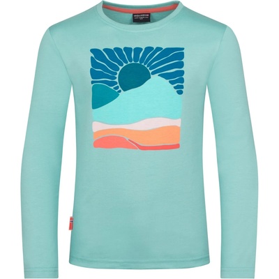 Trollkids Детска блуза с дълъг ръкав Trollkids Girl's Falketind Longsleeve Longsleeve - Aqua Haze - размер 110 (EU) (704-5817-0113)