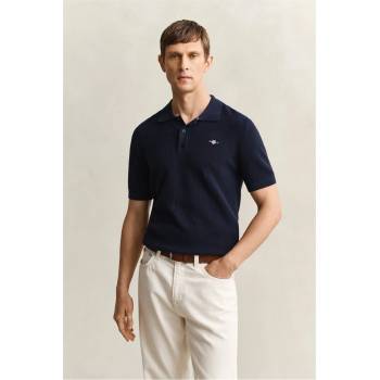 Gant Блуза с яка Gant Men's Short Sleeve Polo Shirt - Evenng Blue 433