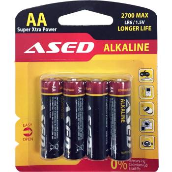 Image 1 of Батерия ased, lr6/aa, алкални, 1.5v, 4 броя, блистер