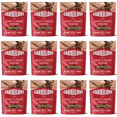 CARNILOVE Dog Jerky Turkey and Rabbit 12x100 g