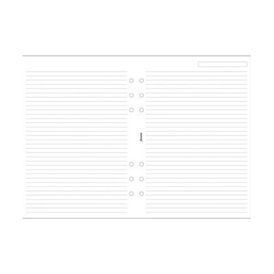 FILOFAX A5 WHITE RULED NOTEPAPER REFILL