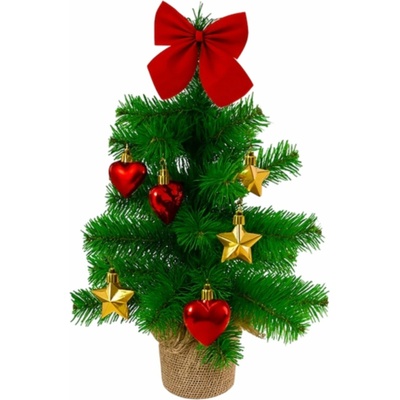 Ruhhy 26466 Umelý vianočný stromček s ozdobami 45 cm