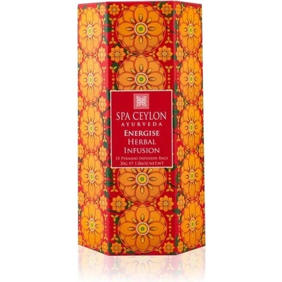 SPA CEYLON ENERGISE Herbal Infusion ibištek a sladké drievko bylinný čaj 15 x 2 g