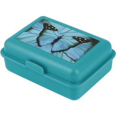 Baagl Box na desiatu Butterfly tyrkysová