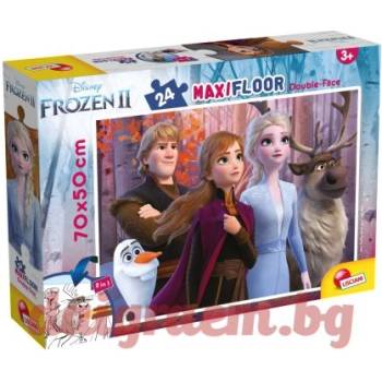 Lisciani Пъзел lisciani 86658 - 24 части - Замръзналото кралство 2, двулицев пъзел (li86658)