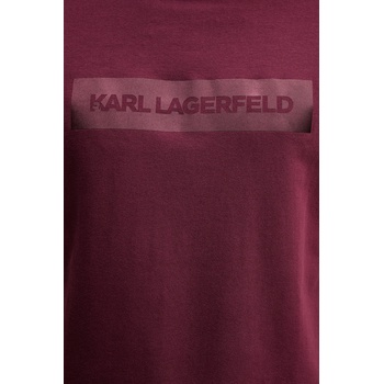 Karl Lagerfeld Тениска Karl Lagerfeld в бордо с принт 554221.755035 (554221.755035)