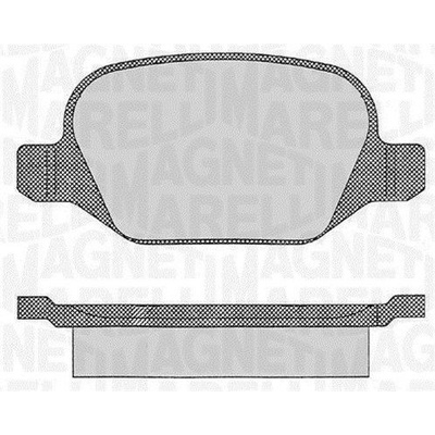 Sada brzdových platničiek kotúčovej brzdy MAGNETI MARELLI 363916060109