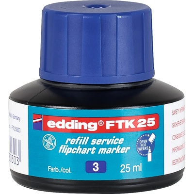 Edding FTK25 inkoust pro flipchart modrý