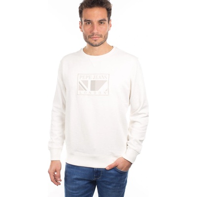 Pepe Jeans mikina LIAM bílá