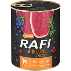 RAFI Dog Duck консерва за кучета с патица и боровинки - 0.40кг