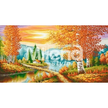 Milena Style Есенна магия - гоблен със схема конци Ariadna 1: 1