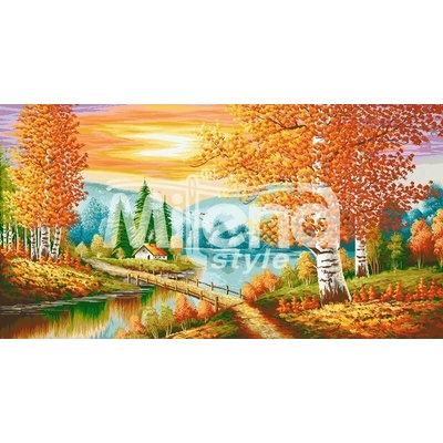 Milena Style Есенна магия - гоблен със схема конци Ariadna 1: 1