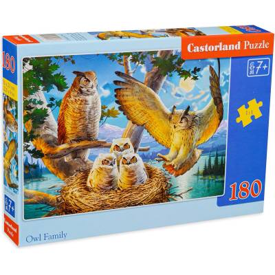 Castorland Пъзел Castorland от 180 части - Бухалчета (B-018437)