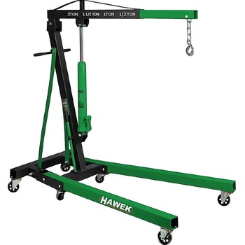 HAWEK Кран хидравличен за двигатели, тип жираф, 2 т, 2400 мм, сгъваем, hawek hw-1187 (hw-1187)