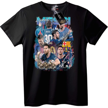 NOONEBRAND Тениска футбол на Lionel Messi - 2XL, Black