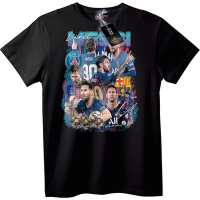 NOONEBRAND Тениска футбол на Lionel Messi - 2XL, Black